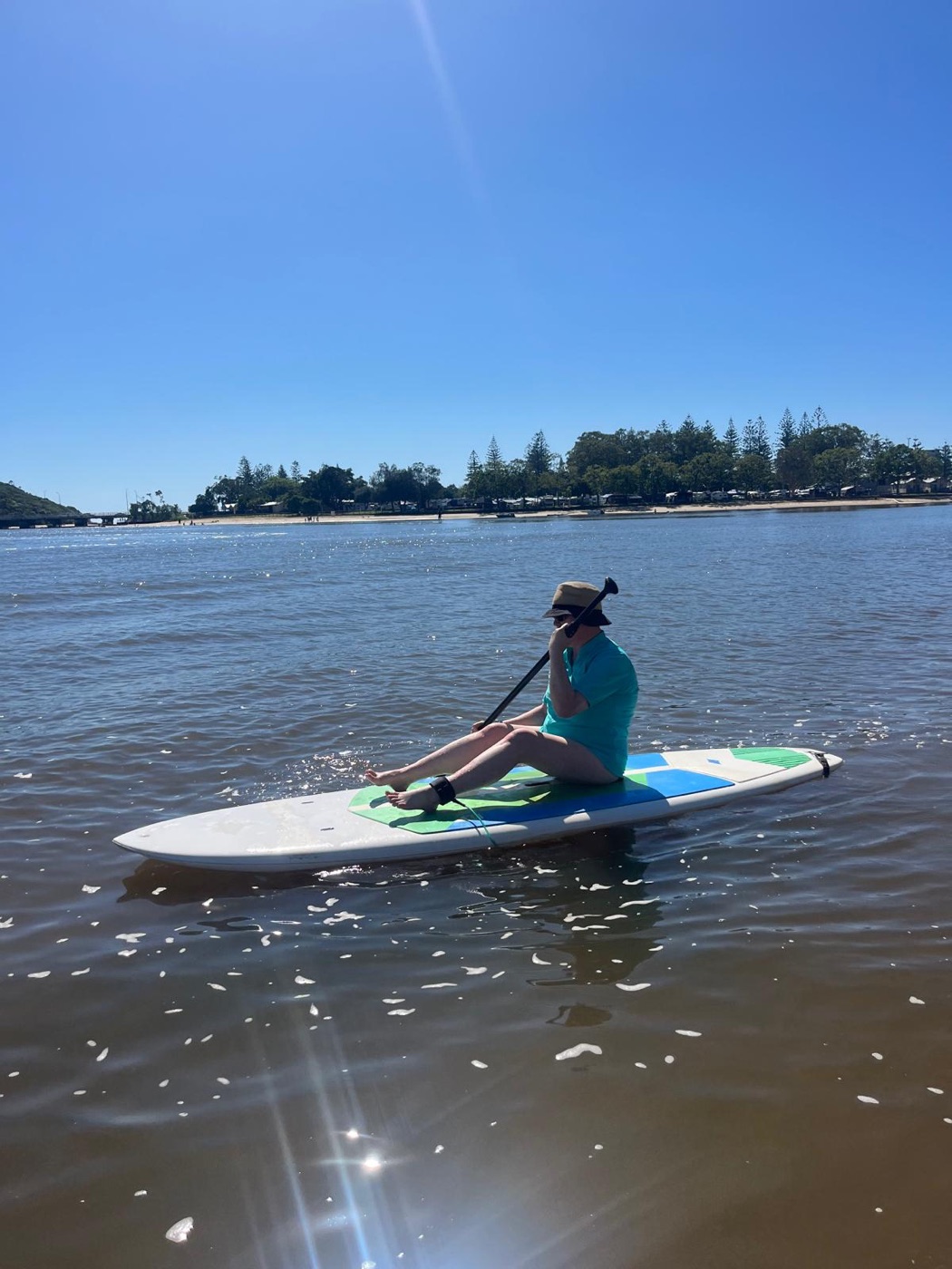 WEYA participant paddleboarding on the Gold Coast