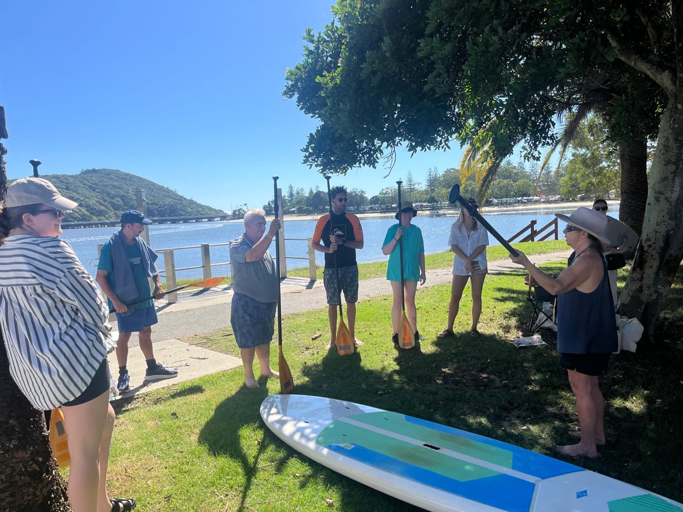 WEYA paddleboard group lesson, Gold Coast Broadwater